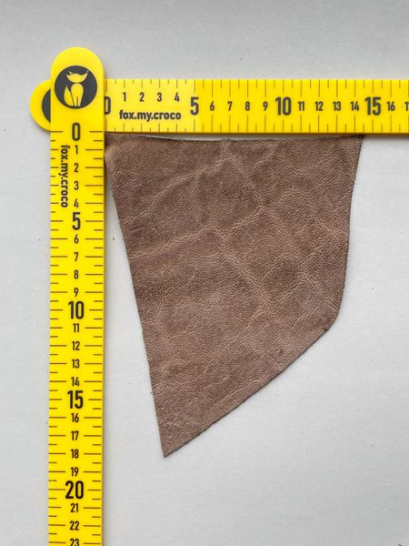 Elephant leather piece, cocoa